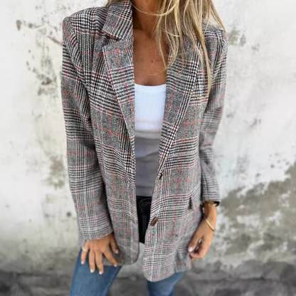 Blazer à Carreaux – L'Alliance Parfaite du Chic et du Moderne