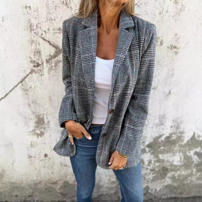 Blazer à Carreaux – L'Alliance Parfaite du Chic et du Moderne