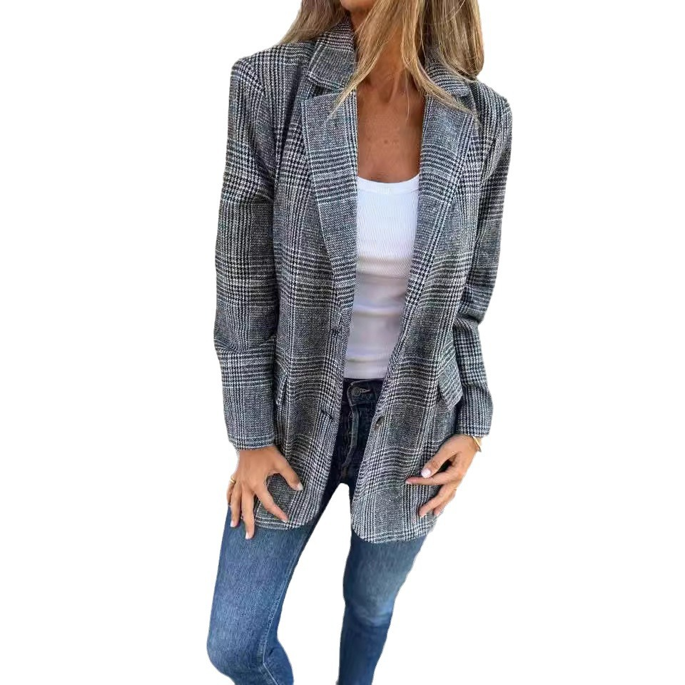 Blazer à Carreaux – L'Alliance Parfaite du Chic et du Moderne