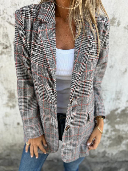 Blazer à Carreaux – L'Alliance Parfaite du Chic et du Moderne