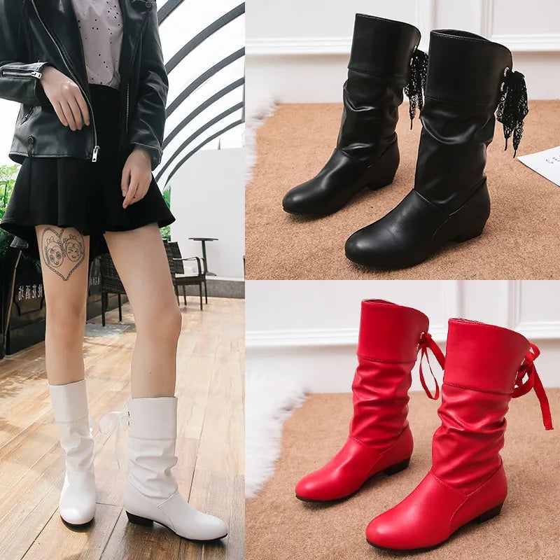 FIORELLA | Bottes Mi-Mollet à Talon Épais