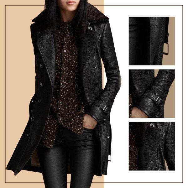 Victoria™ - Manteau en Cuir Luxueux