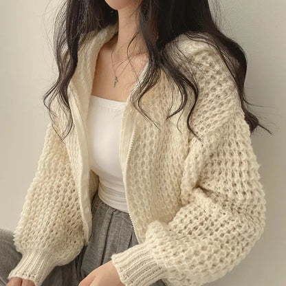 Cardigan à Capuche Tendance - Élégance Décontractée