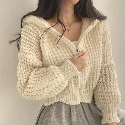 Cardigan à Capuche Tendance - Élégance Décontractée